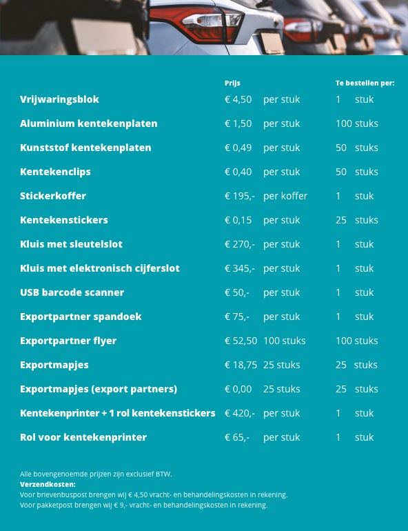 exportshop-prijslijst