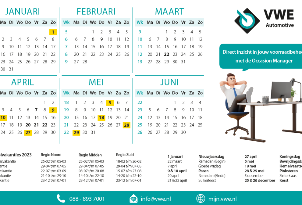 VWE Bureaukalender