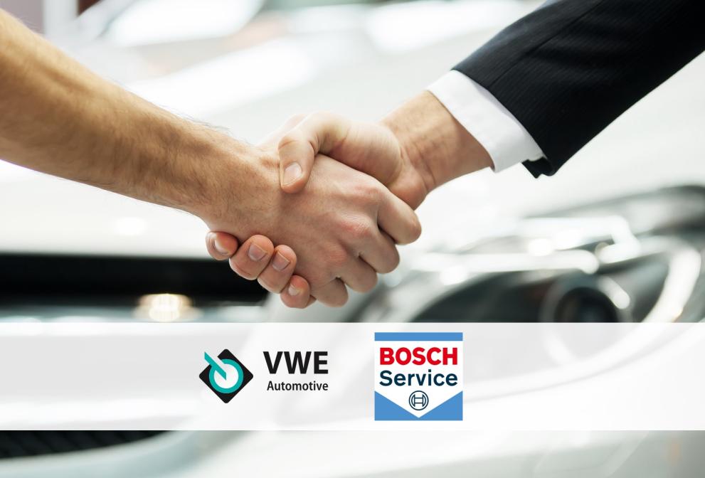 Samenwerking Bosch car service en VWE Automotive