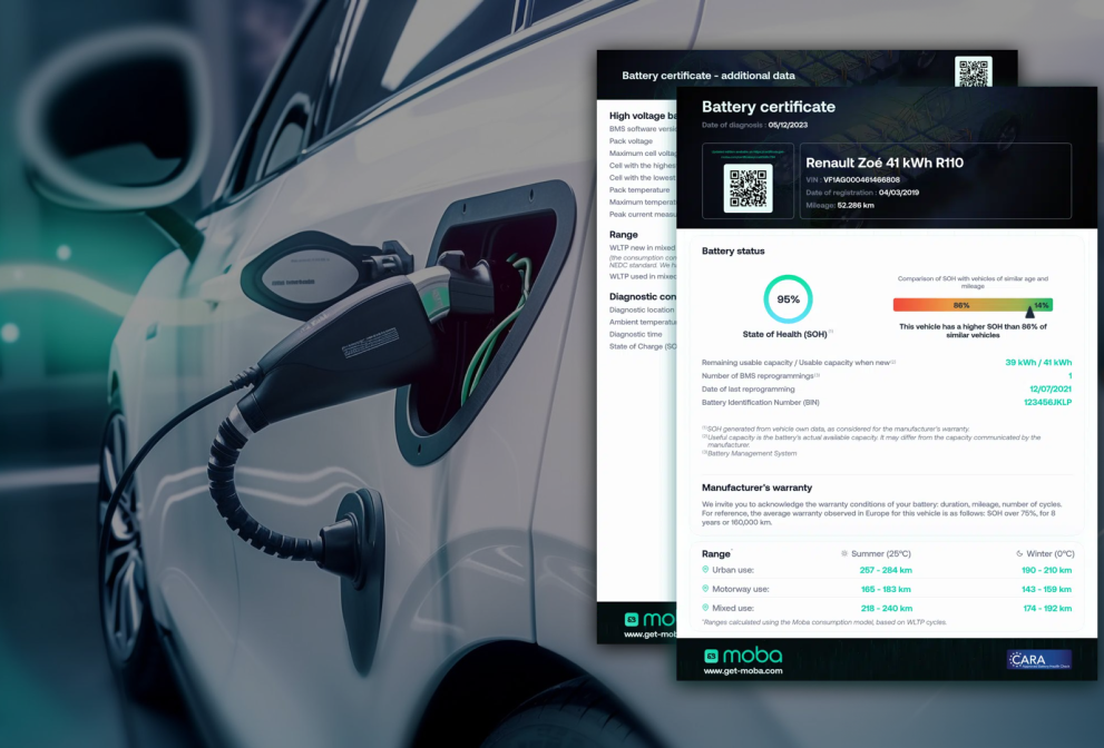 State of Health in MijnVWE - powered by Moba